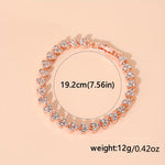 Women's Luxury Rhinestone Quartz Watch & Bracelet Set | Women's Watches And Bracelets| - Shoppix