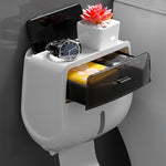 Efficient Bathroom Tissue Storage Solution: Wall Mounted Tissue Storage Box | Bathroom Accessories | - Shoppix