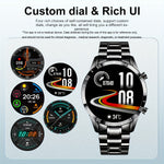 LIGE Full Circle Touch Screen Smart Watch with Steel Band | Men Watches| - Shoppix