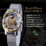 Elevate Your Style with the Men's Fashion Rhinestone Mechanical Watch | Men Watches| - Shoppix