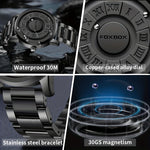Elevate Your Style with the Fashion Men's Rotating Magnetic Bead Watch | Men Watches| - Shoppix