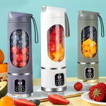 Portable USB-Rechargeable Blender & Juicer - 10.14oz to 16.91oz Capacity, Easy Clean, Perfect for Fruit & Vegetable Drinks, Milkshakes