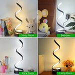 Illuminate Your Space: Spiral Table Lamp | Lighting | - Shoppix