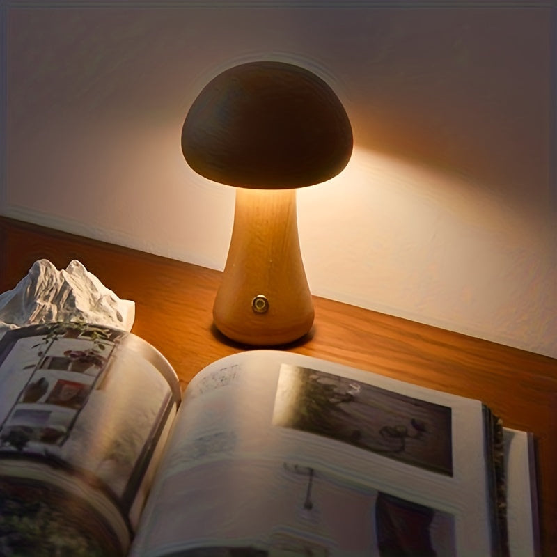 Illuminate with Charm: LED Creative Mushroom Table Lamp | Lighting | - Shoppix