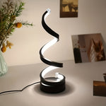 Illuminate Your Space: Spiral Table Lamp | Lighting | - Shoppix