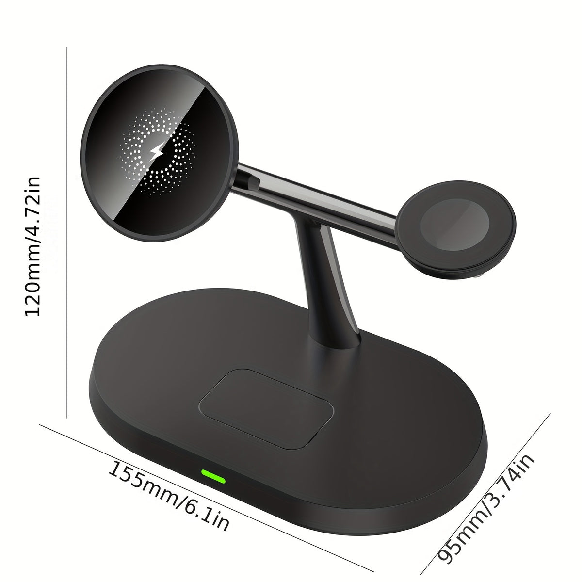 3-in-1 Magnetic Wireless Charging Stand - Fast Charge for iPhone, iWatch & AirPods | Wireless Charging|