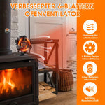 Efficient Heat Distribution: Fireplace Fan with Stove Thermometer | Heating Essentials | - Shoppix