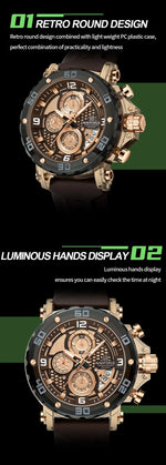 NAVIFORCE for Men Silicone Strap Luxury Fashion Quartz Watches Wrist watch Sports Chronograph 5TM Waterproof Male Watches GIfts