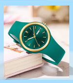 Fashion Calendar High Guality Women's Quartz Watch Silicone strap Ladies Watches Simple Elegant Watch For Woman Lady Reloj Mujer