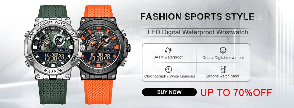 NAVIFORCE Luxury Watches for Men Eco-Drive Movement Casual Genuine Leather Strap 5ATM Waterproof Luminous Wristwatches Gift 2025