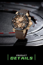 NAVIFORCE for Men Silicone Strap Luxury Fashion Quartz Watches Wrist watch Sports Chronograph 5TM Waterproof Male Watches GIfts