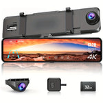 Enhance Your Driving Safety with a 4K Mirror Dash Cam Front and Rear | Dash Cams | - Shoppix