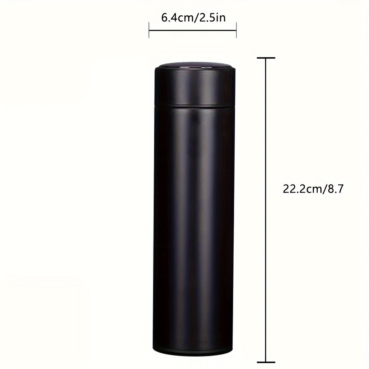 Stay Refreshed Anywhere: Stainless Steel Vacuum Flask with Temperature Display | Drinkware | - Shoppix