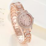 Women's Luxury Rhinestone Quartz Watch & Bracelet Set | Women's Watches And Bracelets| - Shoppix