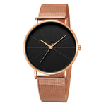 Stylish Geo Dial Quartz Watch with Mesh Strap | Men's Watches | - Shoppix