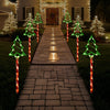 Solar-Powered 5-in-1 Christmas Tree Lawn Lights - Easy Install Outdoor Garden & Patio Decor