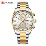 CURREN Business Men's Steel Band Chronograph Watch | Men's Watches | - Shoppix