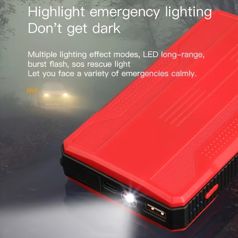 Be Prepared for Any Emergency: Compact Jump Starter & Power Bank | Car Accessories | - Shoppix