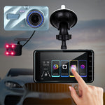 Dual Front & Rearview Camera Dash Cam with 10.16 CM Touchscreen Display | Dash Cams | - Shoppix