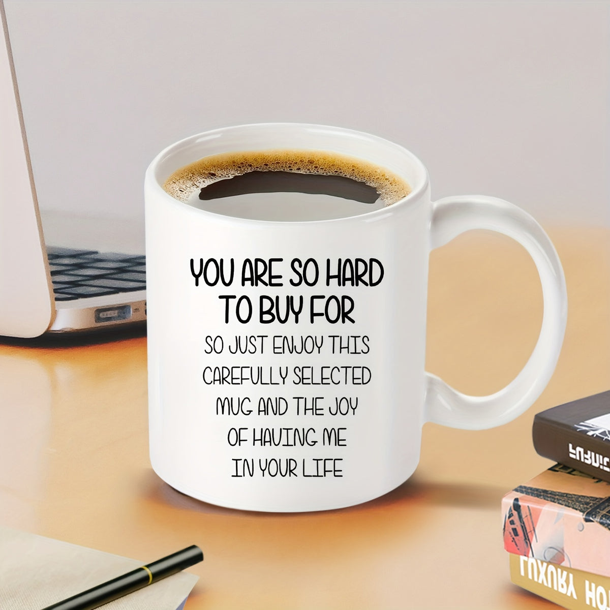 1pc Ceramic Coffee Mug with Humorous Quote, Reusable, Multipurpose, Hand Wash Only - Microwave & Dishwasher Safe, Ideal Gift for Christmas, Easter, Thanksgiving, Father'S Day, Mother'S Day