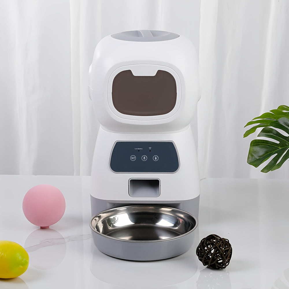 WiFi Smart Automatic Cat Feeder - Large Capacity & Timed Dispenser | Pet Gadgets|