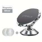 Cafele Universal Magnetic Car Phone Holder: Secure Your Device on Any Drive | Car Accessories | Silvery
