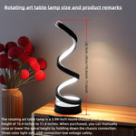 Illuminate Your Space: Spiral Table Lamp | Lighting | - Shoppix