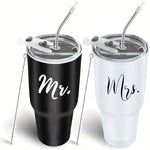 Celebrate Love on the Go with Our Mr. and Mrs. Car Cups Set | Drinkware | - Shoppix