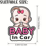 Adorable Baby Car Sticker Decals - Add Charm to Your Ride | Car Accessories | - Shoppix