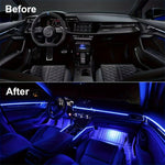 Illuminate Your Car Interior with Dynamic RGB LED Strip Lights | Car Accessories| - Shoppix