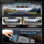 Enhance Your Driving Safety with a 4K Mirror Dash Cam Front and Rear | Dash Cams | - Shoppix