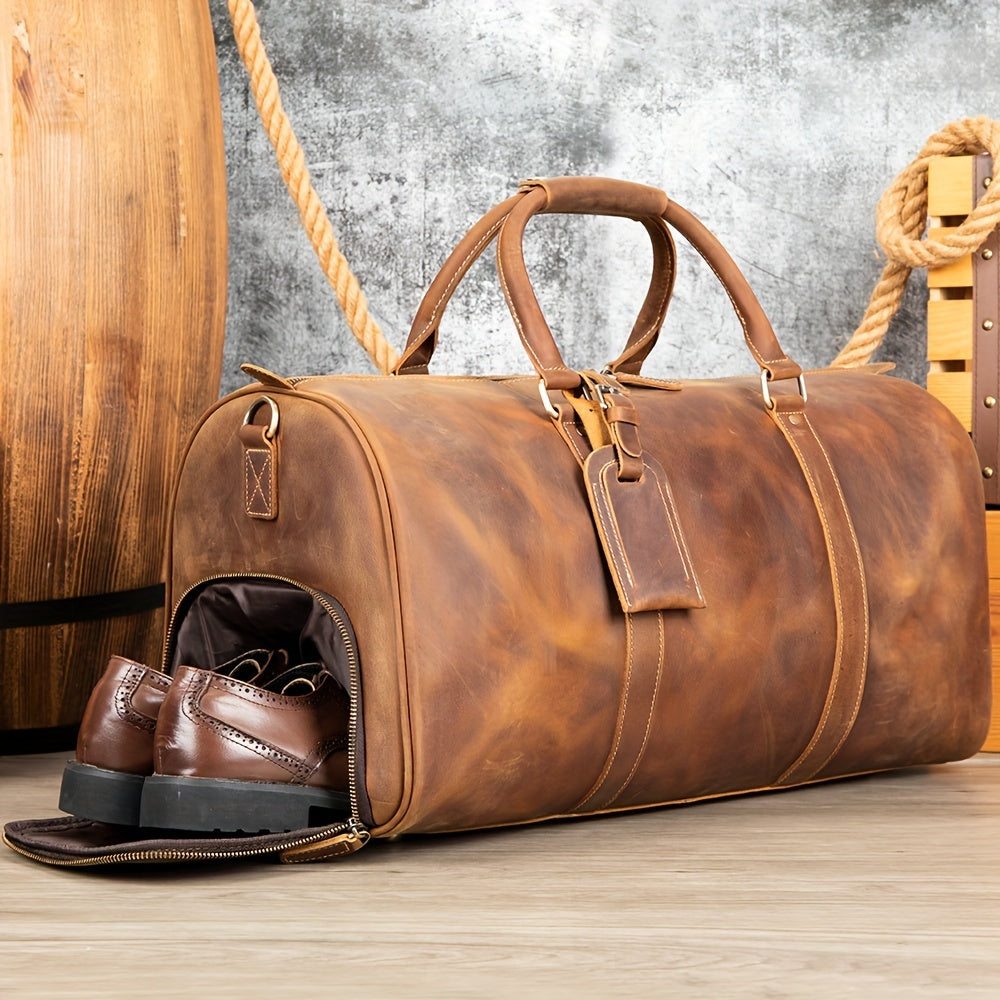 Men's Top Layer Cowhide Tote Bag | Bags & Luggage | - Shoppix