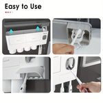 Streamlined Bathroom Organization: Wall Mounted Toothbrush Holder Set | Bathroom Accessories | - Shoppix