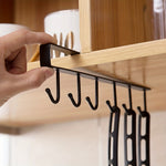 Streamlined Kitchen Organizer: Hanging Cup and Clothes Storage Rack | Storage Organization | - Shoppix