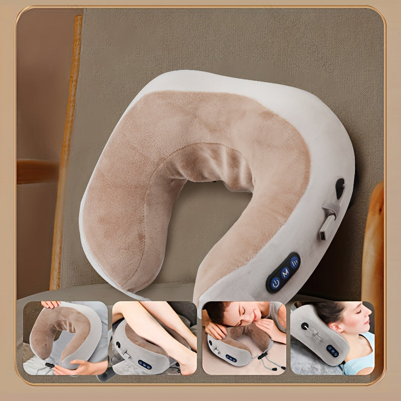 Relaxing Journey: Electric U-shaped Neck Massager Pillow | Massagers | - Shoppix