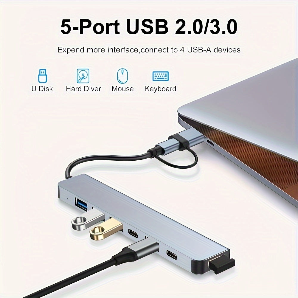 Versatile USB C Hub with Docking Station for MacBook and Other Devices | Electronics | Computer & Laptop Accessories - Shoppix