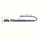 Erweitern Sie Ihre Konnektivität mit dem 8-in-1-USB-C-Hub-HDTV-Adapter mit Ethernet | Ladezubehör|