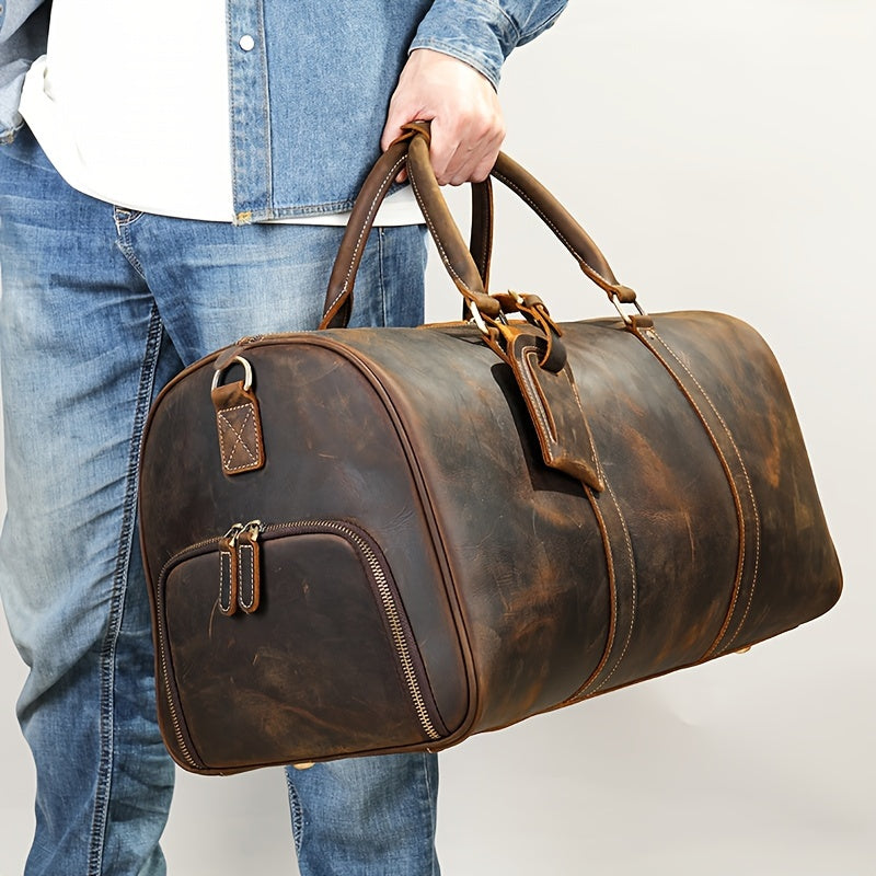 Men's Top Layer Cowhide Tote Bag | Bags & Luggage | - Shoppix