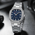CURREN Business Minimalist Square Quartz Watch | Men's Watches | - Shoppix