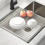 Efficient Kitchen Organization: Foldable Dish Drying Rack | Storage Organization | - Shoppix