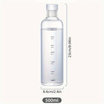 Stay On Schedule: Large Capacity PC Plastic Water Bottle with Time Marker | Drinkware | - Shoppix