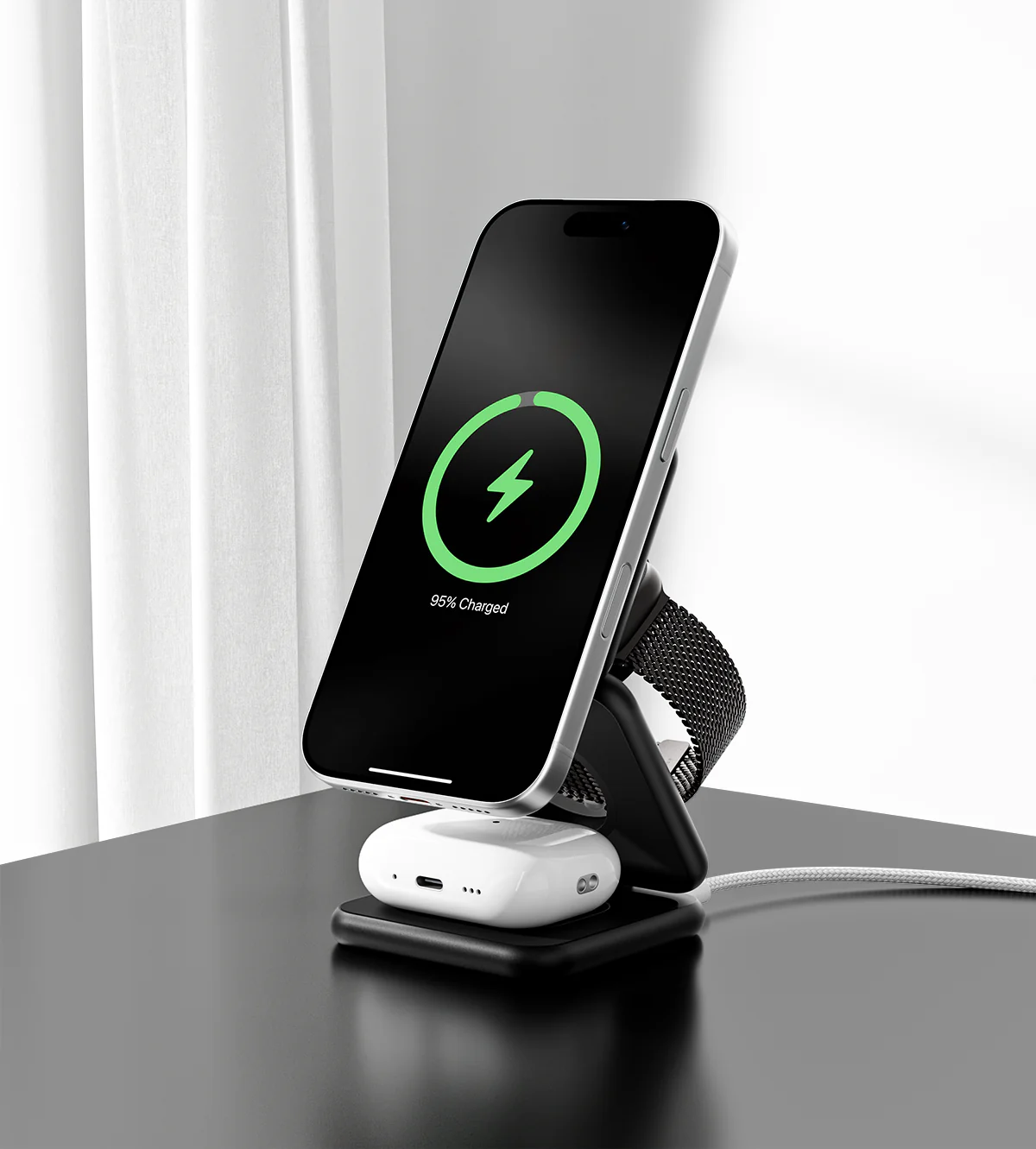 Shoppix 3-in-1 MagSafe Foldable Charging